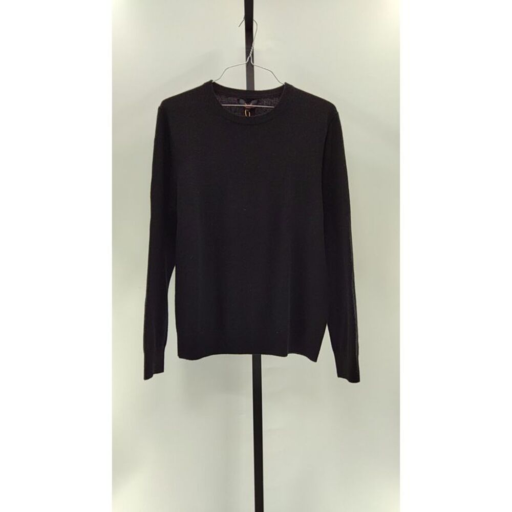 Quince Women Mongolian Cashmere Crewneck Sweater Black L